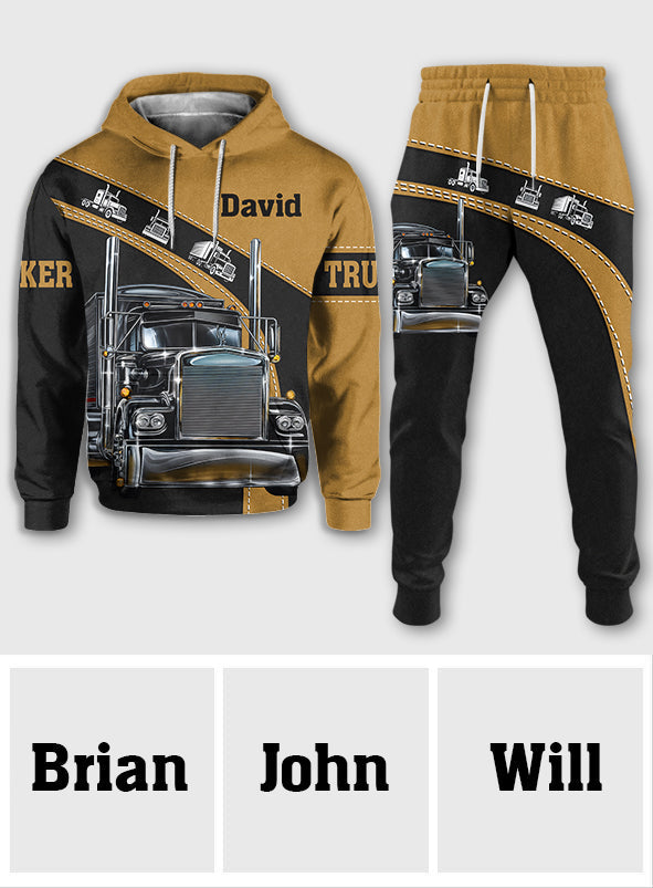 LKW-Fahrer – Personalisierter LKW-Hoodie und Jogginghose