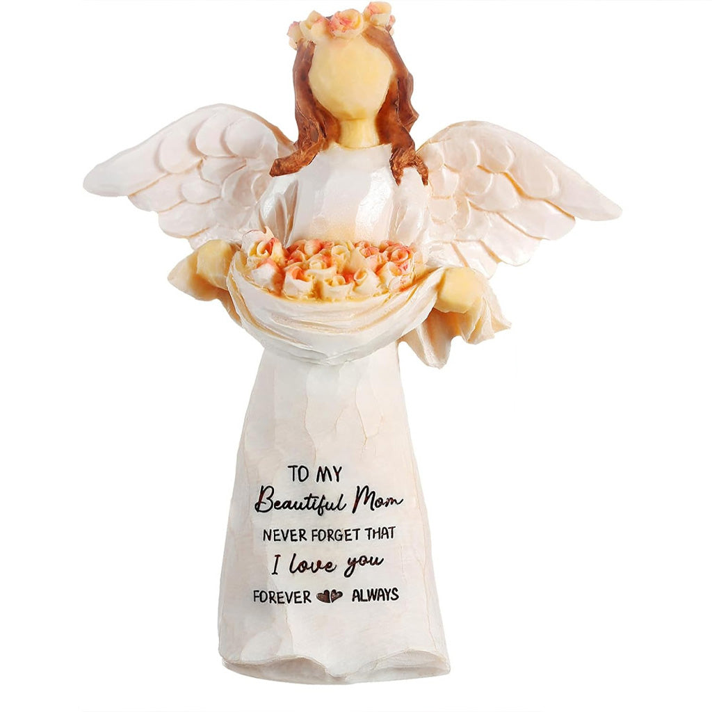 To My Beautiful Mom Angel Figurine Gifts for Mom