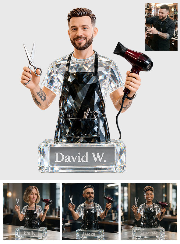 Good Hair, Good Mood - Personalized Hairdresser Custom Shaped Acrylic Plaque