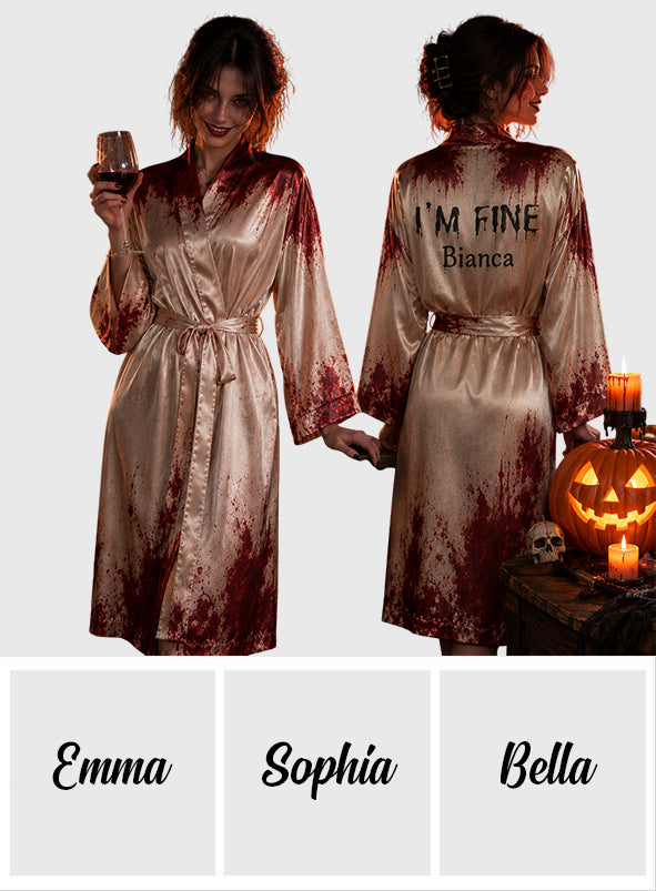 Happy Halloween - Personalized Halloween Satin Robe