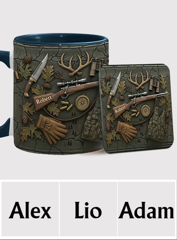 Liebe zur Jagd – Personalisierte Tasse mit Jagdmotiv