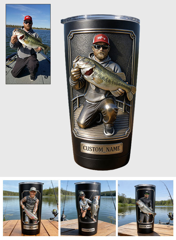 Custom Any Photo Best Catch - Personalized Fishing Tumbler
