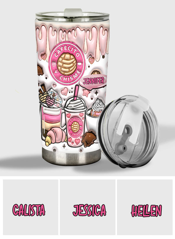 Cafecito Y Chisme - Personalized Coffee Tumbler