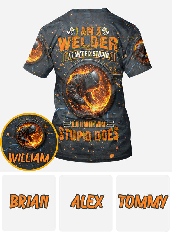 Gift For Welder Man - Personalized Welder All Over Shirt