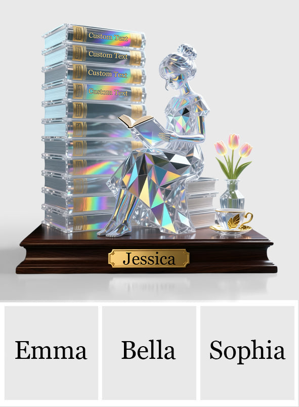 Das perfekte Geschenk für Bücherliebhaber – personalisierte Acrylplakette in Buchform