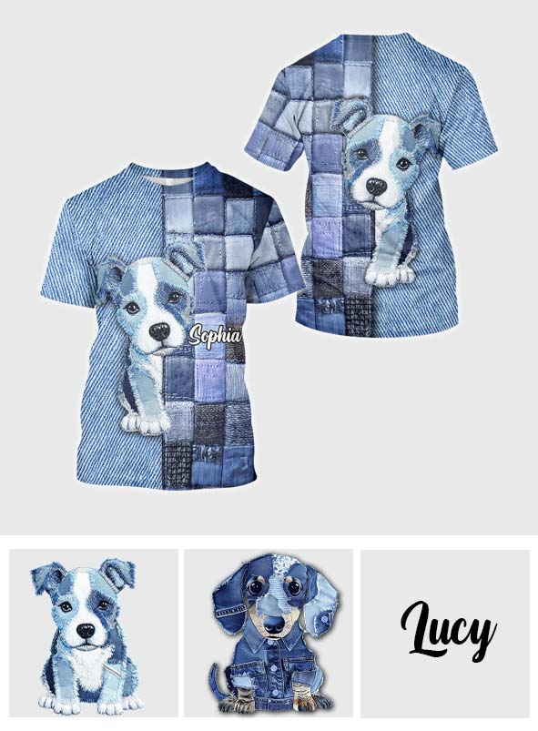 Liebe Pitbulls – Personalisiertes T-Shirt mit Hundemotiv