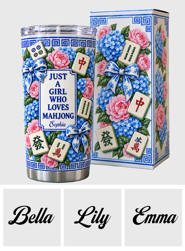 Love Mahjong - Personalized Mahjong Tumbler With Gift Box