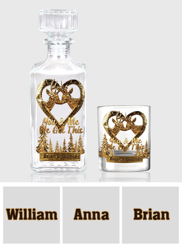 Du und ich, wir schaffen das – personalisiertes Jagd-Whiskyglas