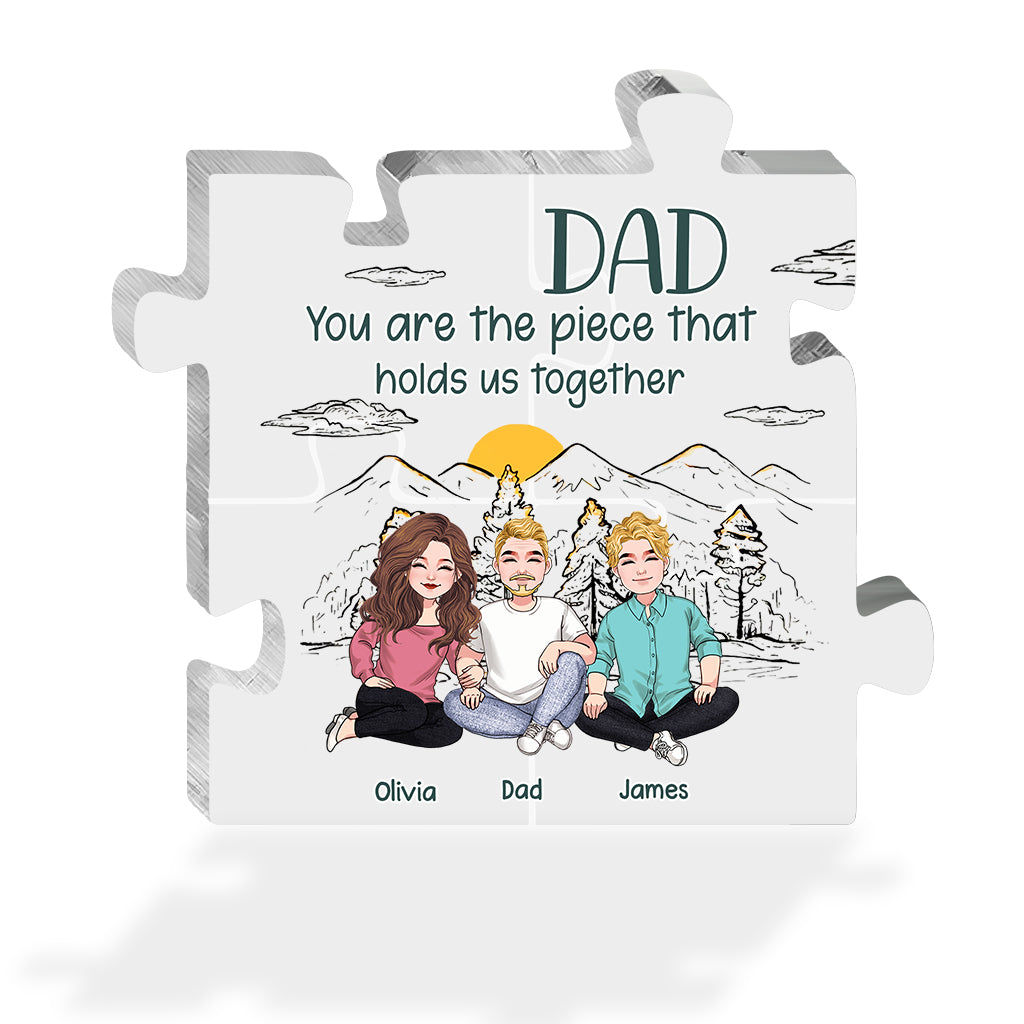 Papa, du bist der Beste! - Personalisierte Vatertags-Acrylplakette in individueller Form