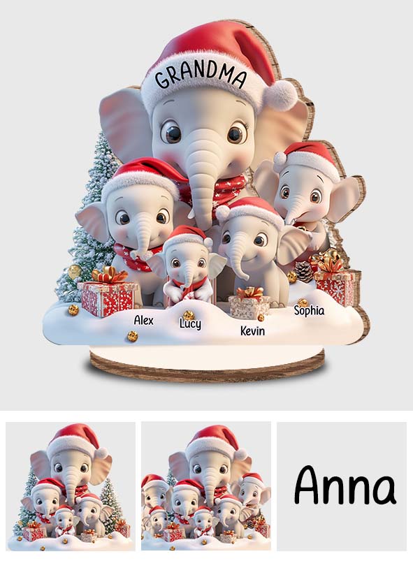 Ich liebe es, Oma zu sein – Personalisierte, freistehende Holzplakette „Oma“