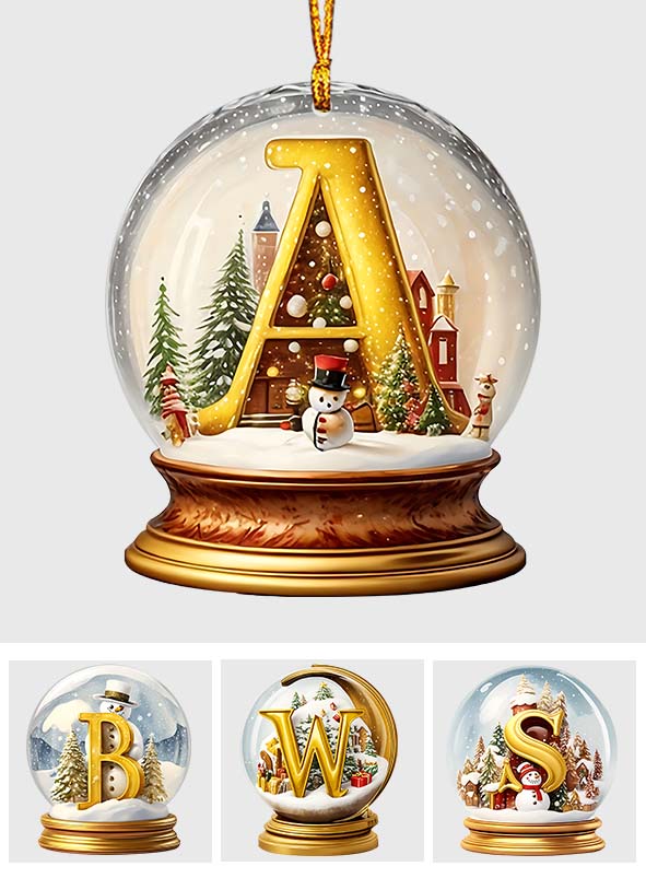 Schneekugel-Alphabet für die Familie – Personalisierter Familienschmuck