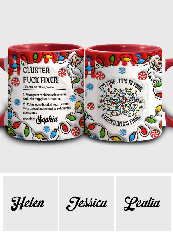 Cluster – Personalisierte Tasse mit Kollege-Akzent