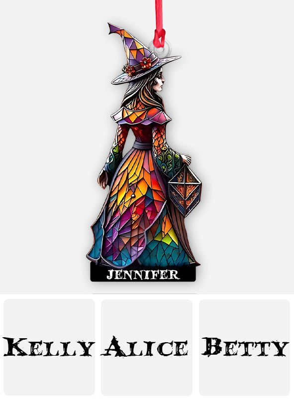 Wunderschöne Hexe – personalisierter Hexen-Anhänger in individueller Form