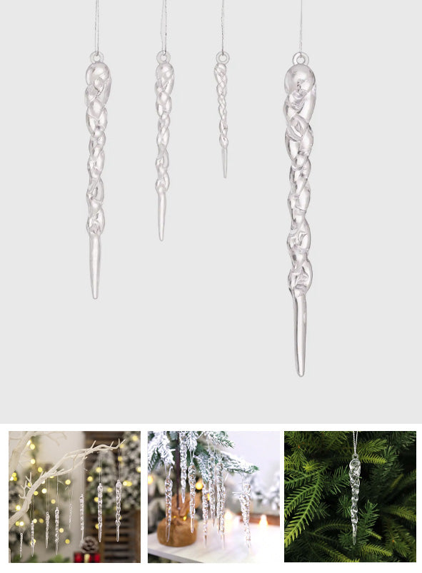 Glass Icicle Ornament
