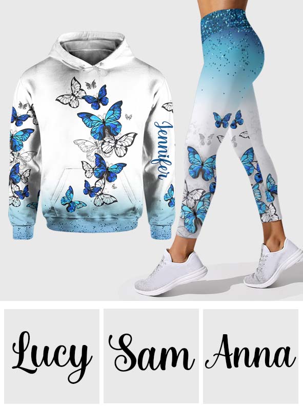 Schmetterlinge lieben – Personalisierter Schmetterlings-Hoodie und Leggings