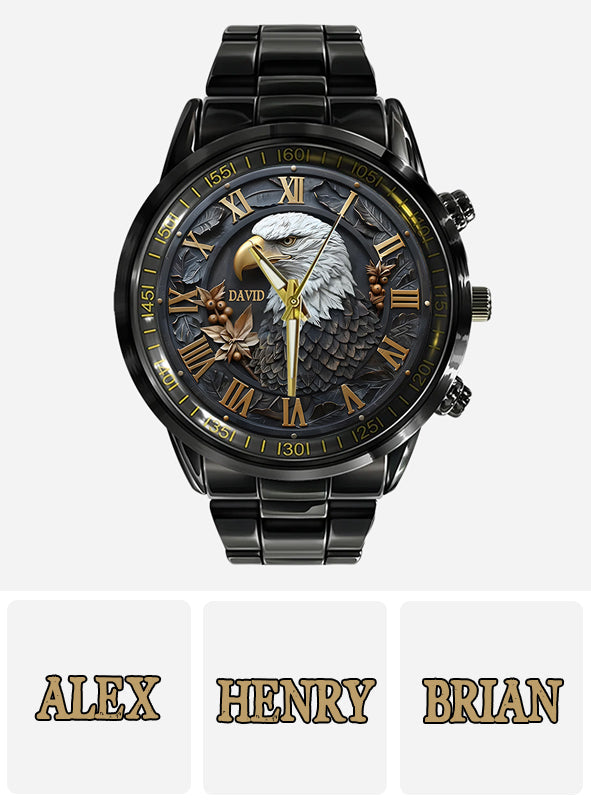Starker Weißkopfseeadler – personalisierte Armbanduhr