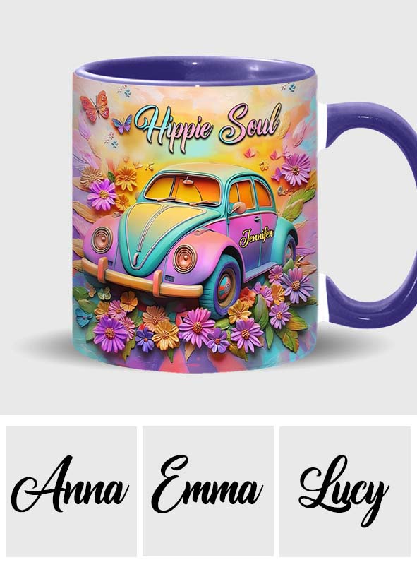 Hippie Soul - Personalized Hippie Accent Mug