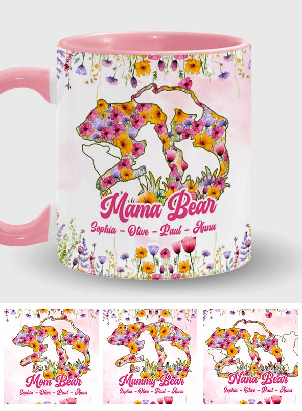 Mama Bär - Personalisierte Tasse mit Muttermotiv
