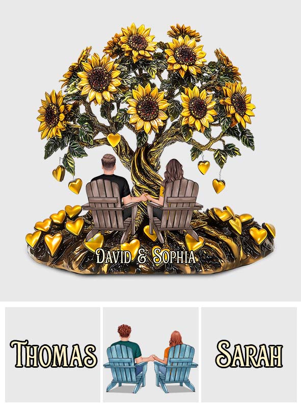 You & Me - Personalized Couple Custom Shaped Acrylic Plaque