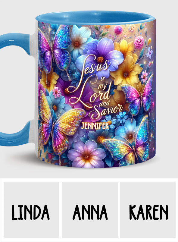 Jesus ist mein Herr – Personalisierte Tasse mit christlichem Akzent