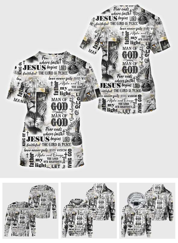 Mann Gottes – Personalisiertes christliches Allover-Shirt