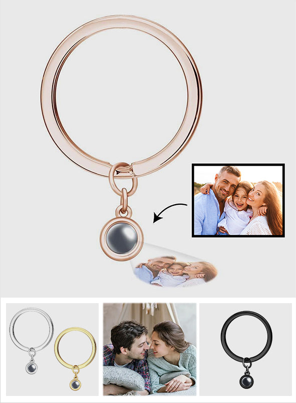 Personalisierter Schlüsselanhänger mit Fotoprojektion – das perfekte Geschenk für jeden Hunde- oder Katzenliebhaber, der einen geliebten Menschen verloren hat.