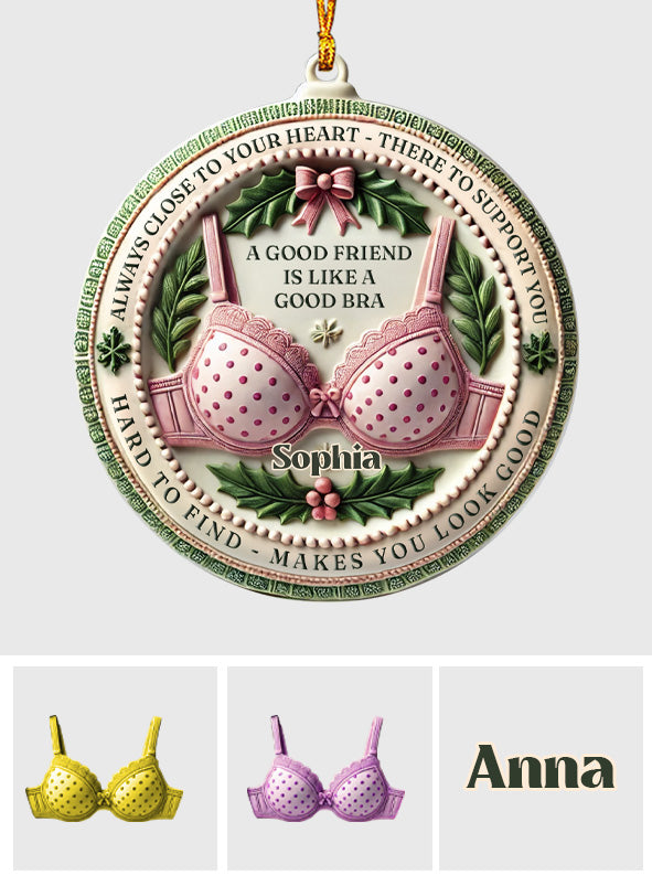 Freundschaft wie ein BH – Personalisierter Anhänger für die beste Freundin