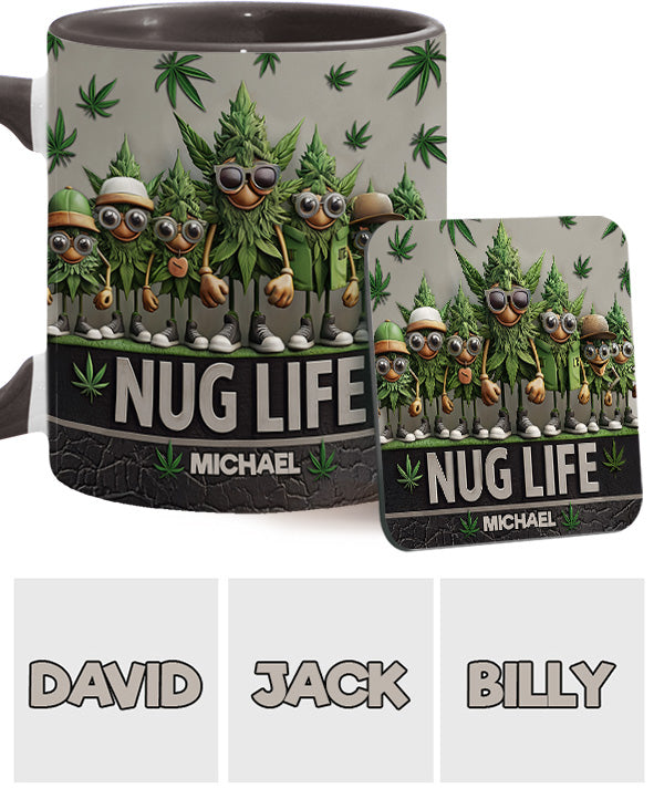 Nug Life – Personalisierter Becher mit Cannabis-Akzent