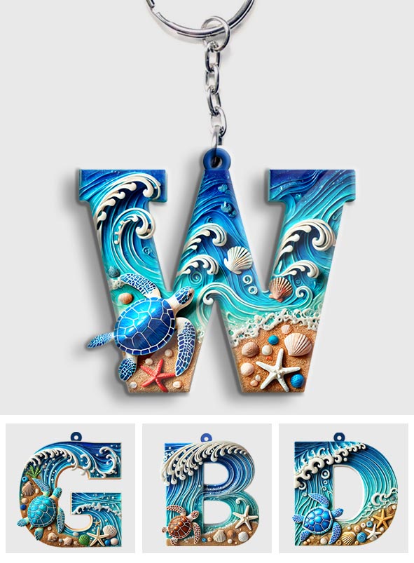 Liebe Schildkröte – Personalisierter Schildkröten-Schlüsselanhänger