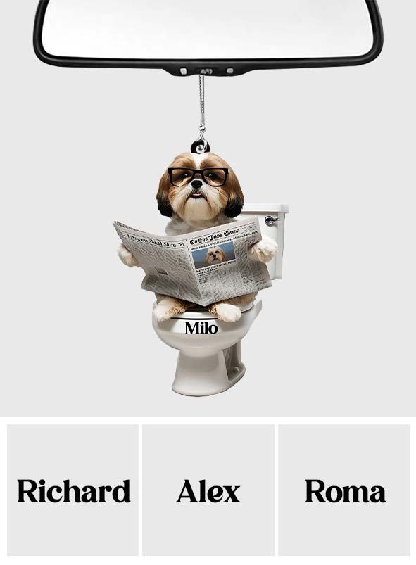 Lustiges Haustier – Personalisierter Hunde-Autoanhänger