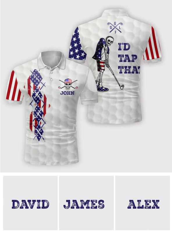 Das würde ich mir schnappen – personalisiertes Golf-Poloshirt