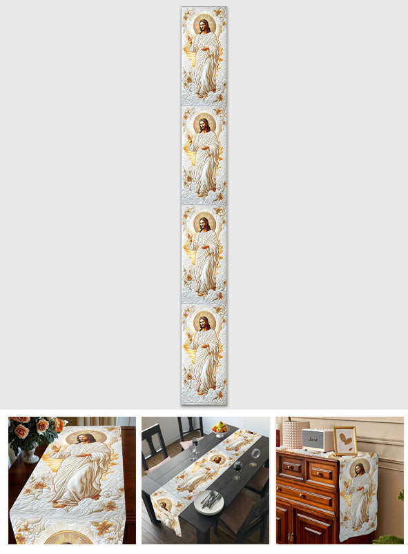 Glaube, Hoffnung, Liebe – Christlicher Tischläufer