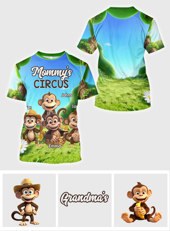 Das ist mein Zirkus – personalisiertes Mutter-T-Shirt