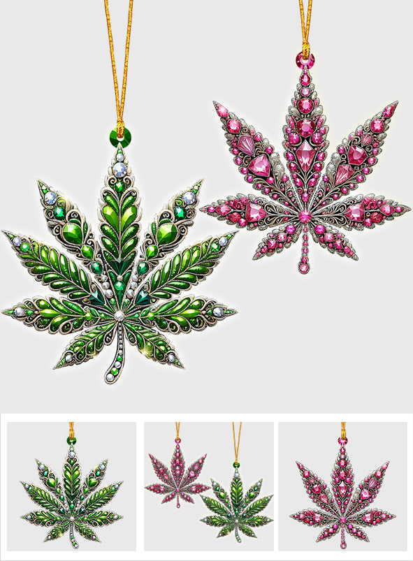 Atemberaubendes Blatt – personalisierter Unkraut-Anhänger