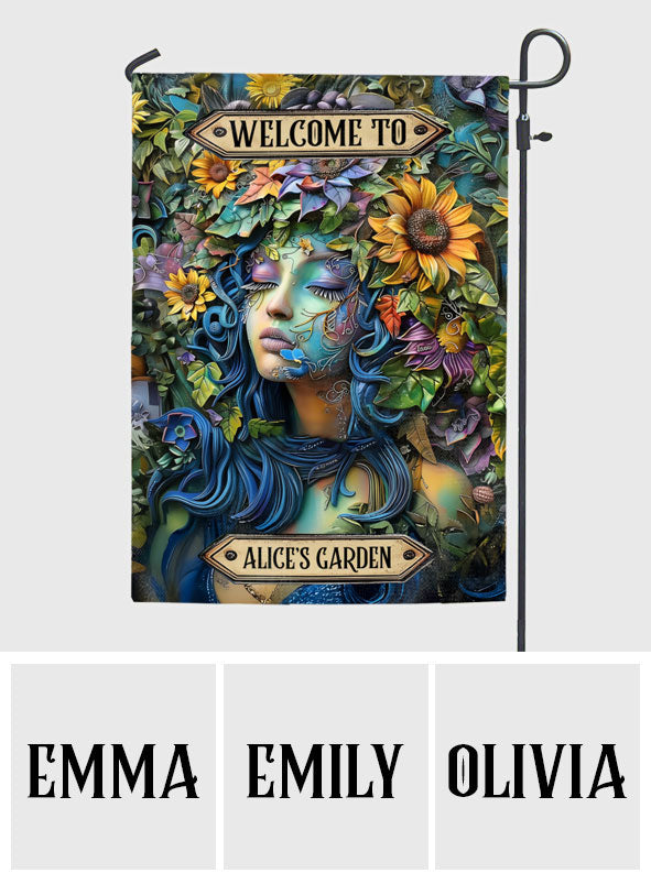 Welcome To My Garden - Personalized Gardening Garden Flag
