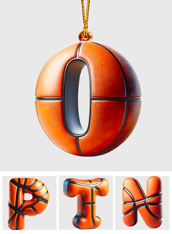 Basketball-Buchstabe – Personalisierter Basketball-Anhänger