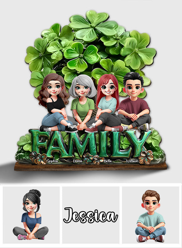 Fröhlichen St. Patrick's Day – Personalisierte, einlagige, freistehende St. Patrick's Day-Dekoration