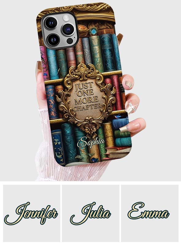 Nur noch ein Kapitel – Personalisierte Handyhülle mit Buchdruck
