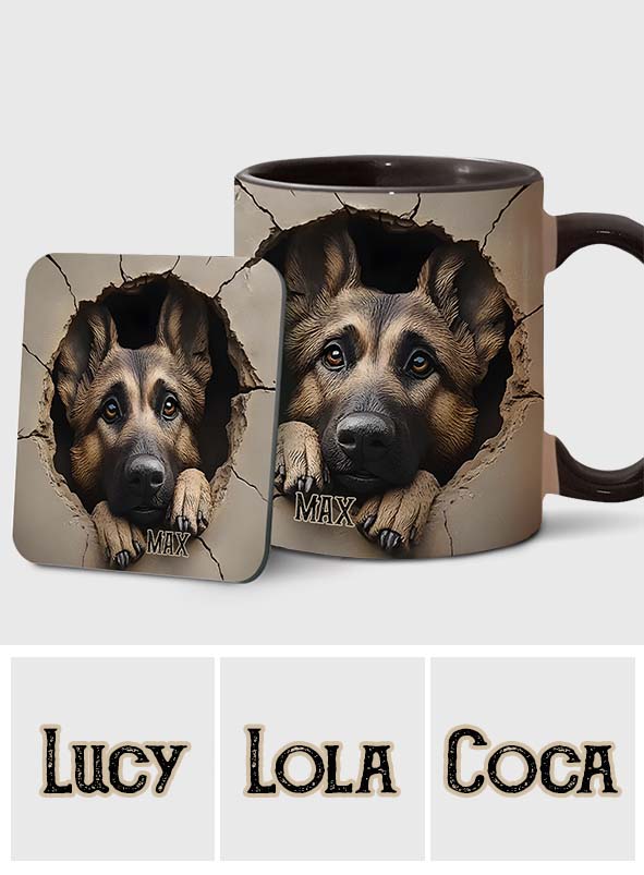 Personalisierte Tasse für Liebhaber deutscher Schäferhunde - Hundemotiv