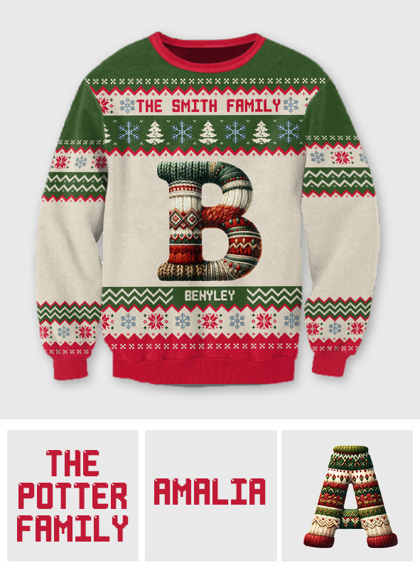 Familienbrief – Personalisierter Familien-Hässlicher-Pullover