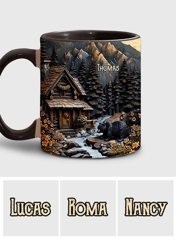 Schwarzbär - Personalisierte Tasse mit Jagdmotiv