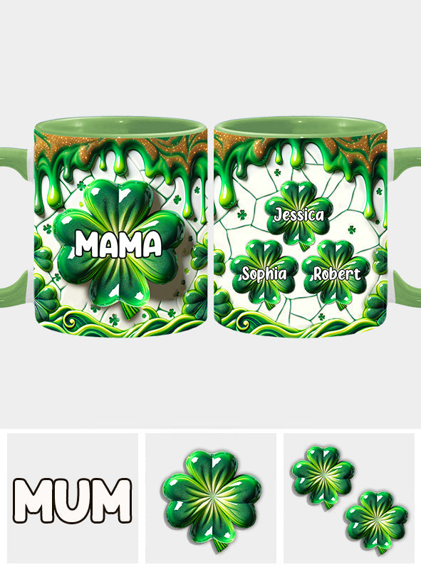 Mama's Lucky Charms - Personalisierte Tasse mit Muttermotiv