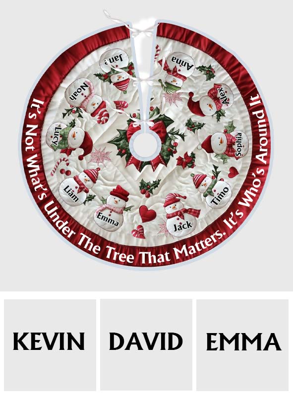 Unter dem Baum – Personalisierte Baumdecke