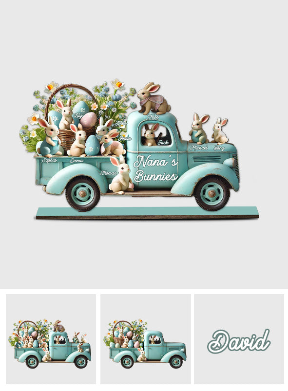 Mamas/Nanas ... Häschen – Personalisierte Oma 1-lagige große freistehende Figur