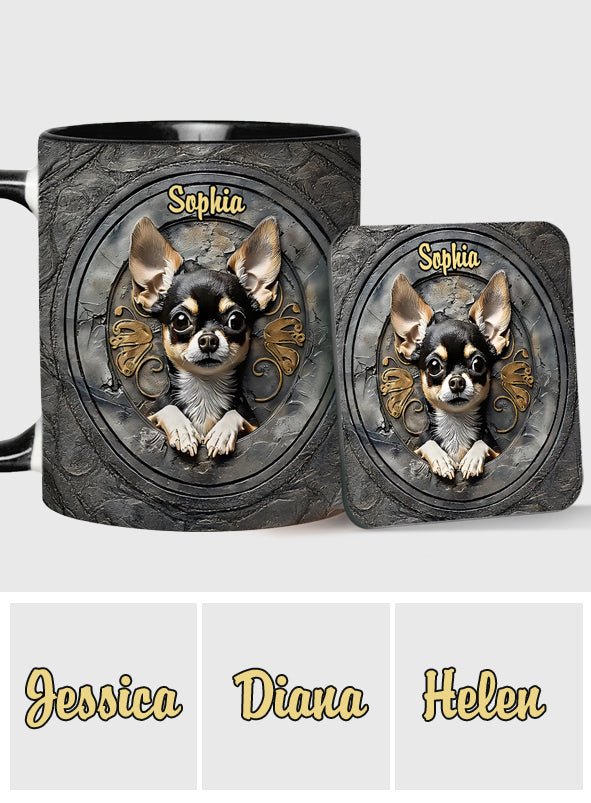 Niedlicher Chihuahua - Personalisierte Tasse mit Chihuahua-Motiv