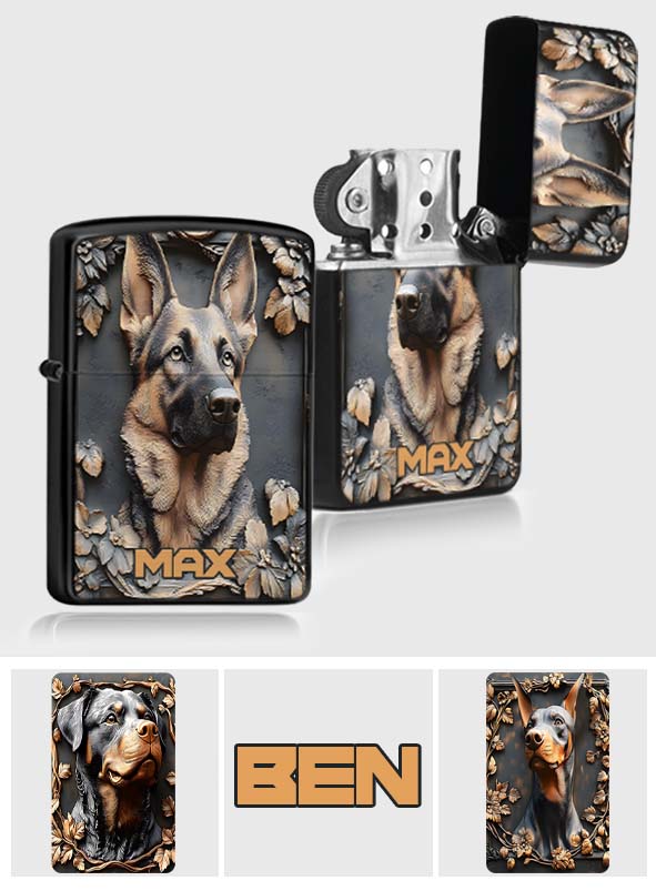 Strong German Shepherd - Personalized Dog Lighter