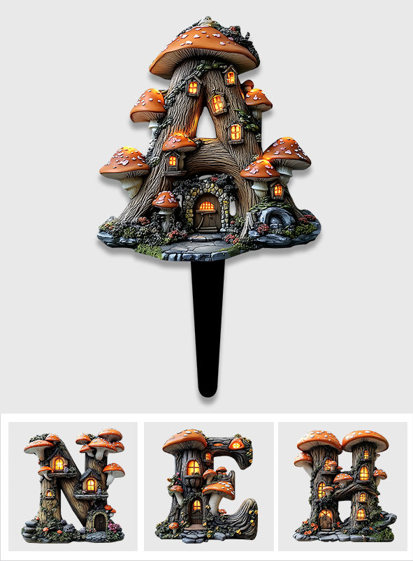 Fairy Garden Alphabet's Letter - Personalized Gardening Acrylic Plaque Stake