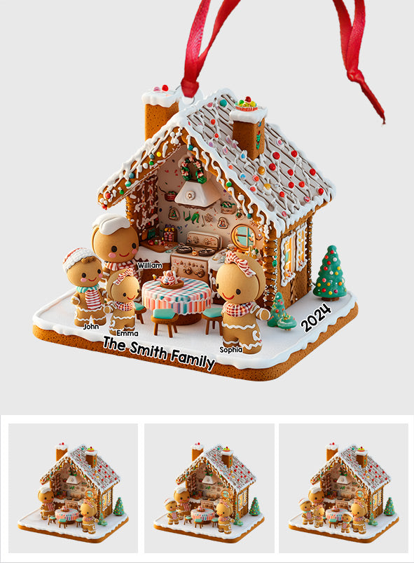 Lebkuchenfamilie – Personalisierter Familienschmuck