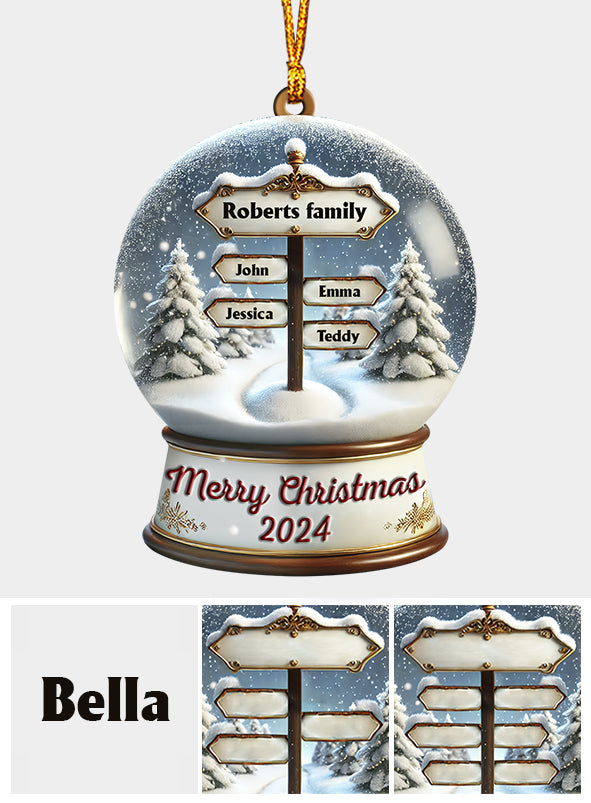 Frohe Weihnachten – Personalisierter Familienschmuck