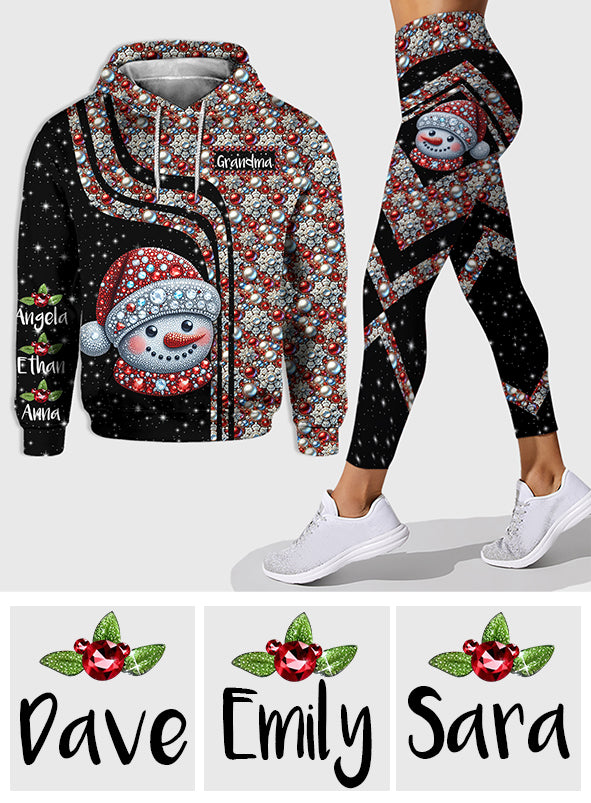 Oma-Schneemann – Personalisierter Oma-Hoodie und Leggings